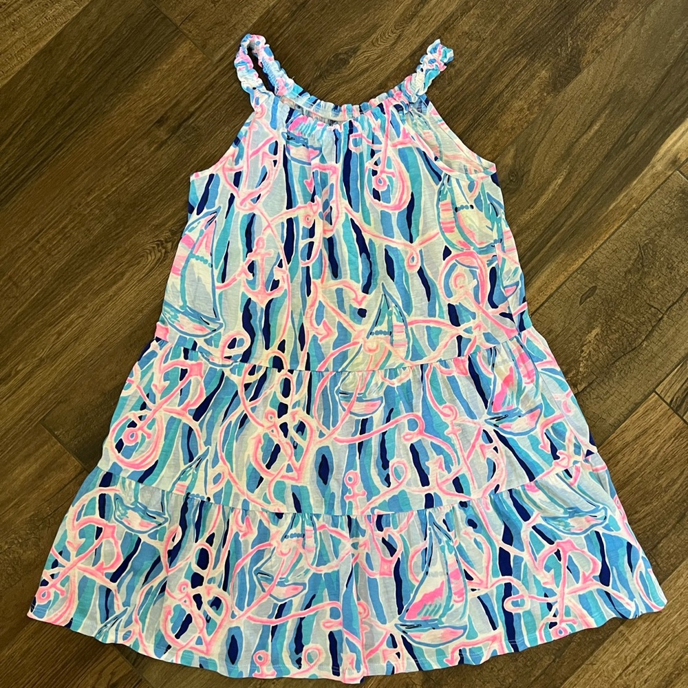 Lilly Pulitzer Pink and Blue Kids Dress